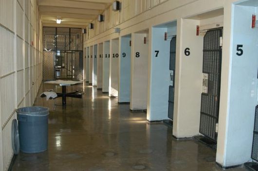 Blok s celami smrti v San Quentinu.