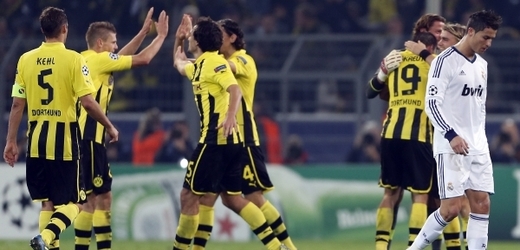 Radující se hráči Dortmundu.