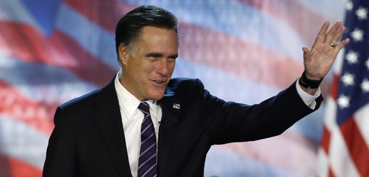 Romney odchází se vztyčenou hlavou.