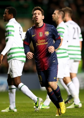 Prohru Barcelony se Celtikem nedokázal odvrátit ani hvězdný Lionel Messi.