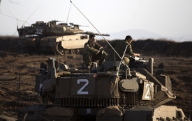 Izrael střeží sporné území tanky.