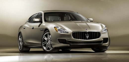 Nové Maserati Quattroporte, které bude mít premiéru v Detroitu.