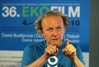 Jaroslav Dušek na festivalu Ekofilm v Českých Budějovicích.