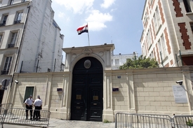 Syrské velvyslanectví v Paříži.