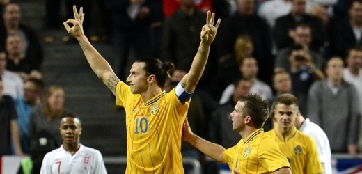 Švédský střelec Zlatan Ibrahimovič.