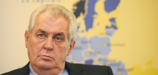 Kandidát na prezidenta Miloš Zeman.