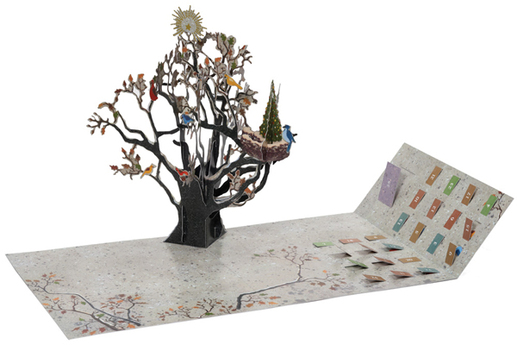 Kalendář se stromkem, který můžete ozdobit dárečky z jednotlivých políček. Velmi kreativní nápad!