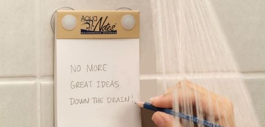 AquaNotes zachytí každý nápad ve sprše či ve vaně.