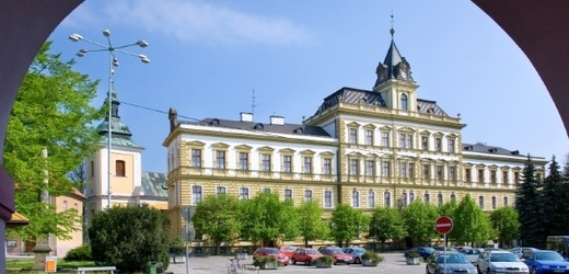 Masarykovo náměstí v Přelouči.