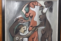 Obraz Tři Grácie pochází z vrcholného Fillova období, autor ho namaloval v roce 1937.