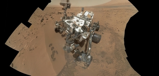 Marsovské vozítko Curiosity.