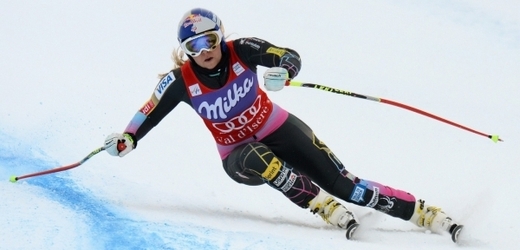 Vítězná série Lindsey Vonnové ve sjezdech Světového poháru v této sezoně skončila ve Val d'Isere. 