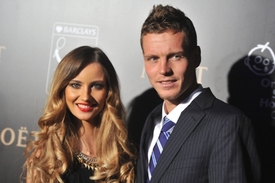 Tomáš Berdych s přítelkyní Ester.
