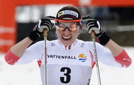 Polská lyžařka Justyna Kowalczyková.