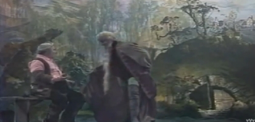 Bilbo Pytlík a čaroděj Gandalf v sovětském pojetí.