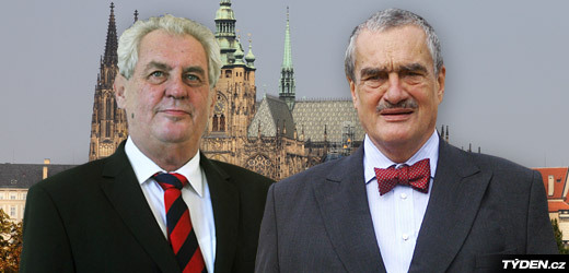 Miloš Zeman a Karel Schwarzenberg se utkají o místo na Hradě.