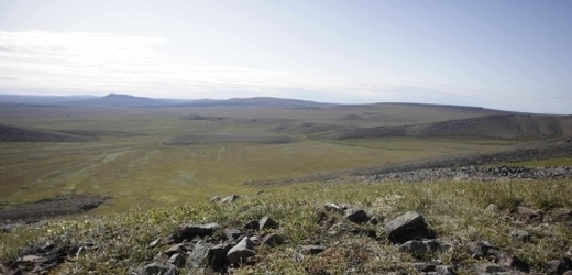 Většinu krajiny na Čukotce pokrývá tundra.