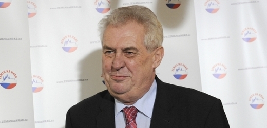 Kandidát na českého prezidenta Miloš Zeman.