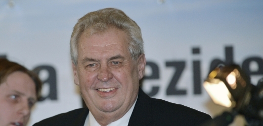 Nově zvolený prezident Miloš Zeman.