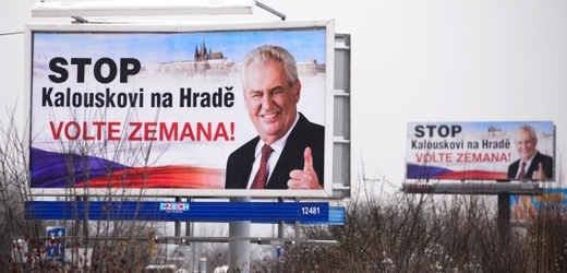 Předvolební kampaň Miloše Zemana.