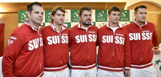 Švýcarský daviscupový tým.