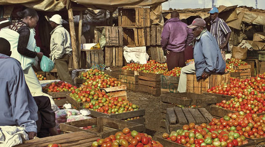 Tržiště v Keni.