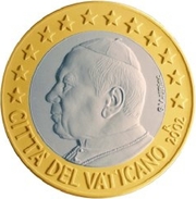 Vatikánské euromince.