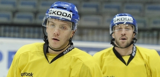 Tomáš (vlevo) a Ivan Rachůnek se setkali v národním dresu.