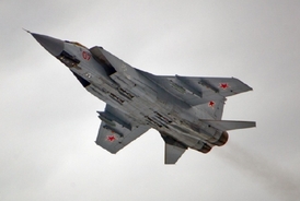 Letouny MiG-31 na souostroví Nová země.
