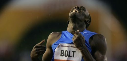 Jamajský sprinter Usain Bolt při svém vystoupení v Ostravě.