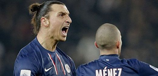 Útočné eso Paris St. Germain Zlatan Ibrahimovič.