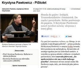 Článek o Pawlowiczové v polském Newsweeku.