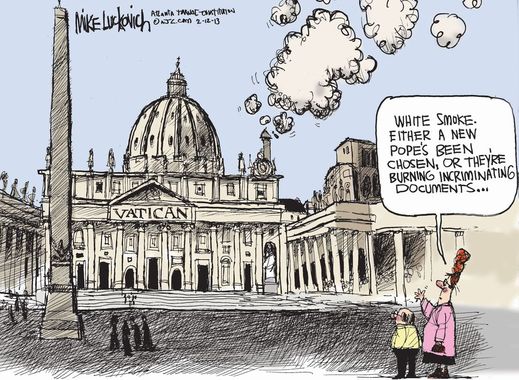 Autoři vtipů už se věnují i volbě nového papeže.
