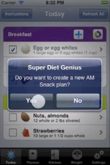 Super Diet Genius ohlídá vaše kalorie.