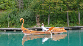 David Vávra na jezeře Bled ve Slovinsku.