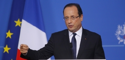 Levicový francouzský prezident Françoise Hollande.