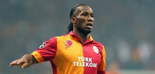 Útočník Galatasaraye Istanbul Didier Drogba. 