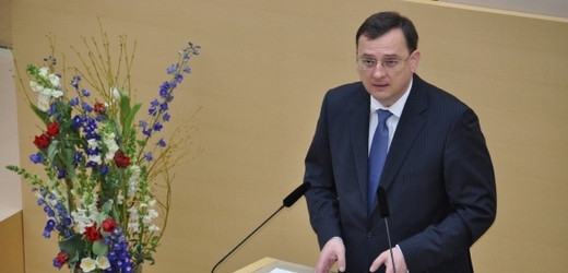 Premiér Petr Nečas vystoupil se svým projevem ve čtvrtek v bavorském parlamentu.