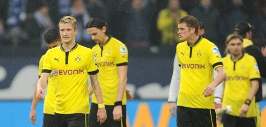 Zklamání fotbalistů Dortmundu.