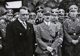 Adolf Hitler a rakouský kancléř Arthur Seyss-Inquart.