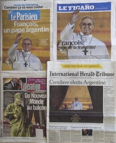 Zvolení nového papeže zaplnilo titulní stránky světových deníků.