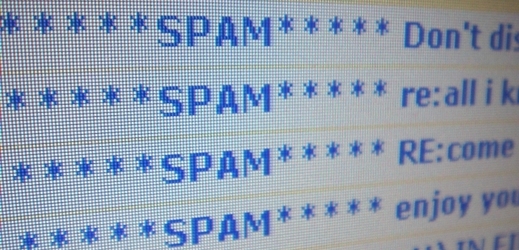 Za polovinou spamu stojí pouhých 20 poskytovatelů internetových služeb (ilustrační foto).