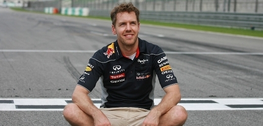 Spokojený Sebastian Vettel.