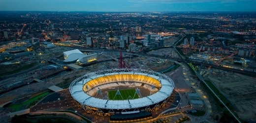 Olympijský stadion v Londýně, nový domov fotbalistů West Hamu.