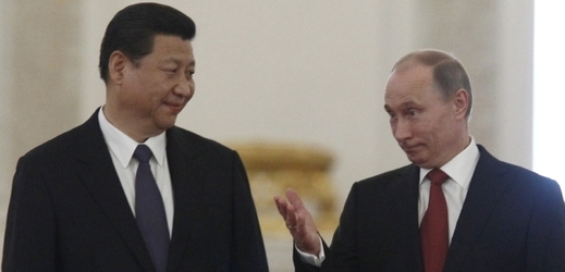 Si Ťin-pching (vlevo) a Vladimir Putin.