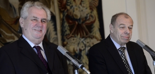 Prezident Miloš Zeman a šéfodborář Jaroslav Zavadil.