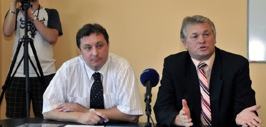 Nový šéf ústecké ODS Petr Fiala (vlevo) a bývalý ústecký radní René Budjač (vpravo).