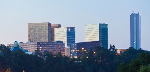 Kancelářské budovy v Lucembursku.