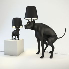 Autorem lamp Good Boy a Good Puppy je mladý polský umělec žijící dlouhodobě v Londýně. Říká si Whatshisname.