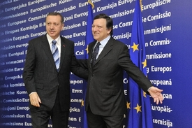 Erdogan s šéfem EK Barrosem.